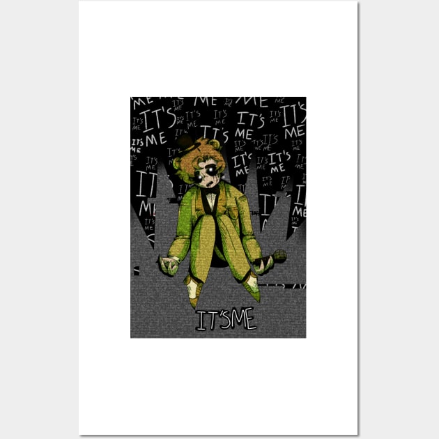 Golden Freddy Gijinka Wall Art by spaceagebarbie